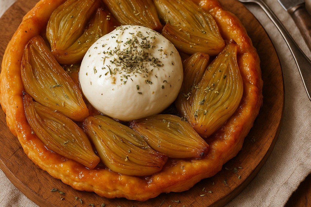 Tarte tatin au fenouil