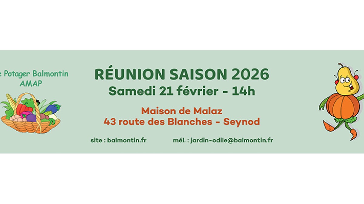 Réunion Saison 2026 le samedi 21 février